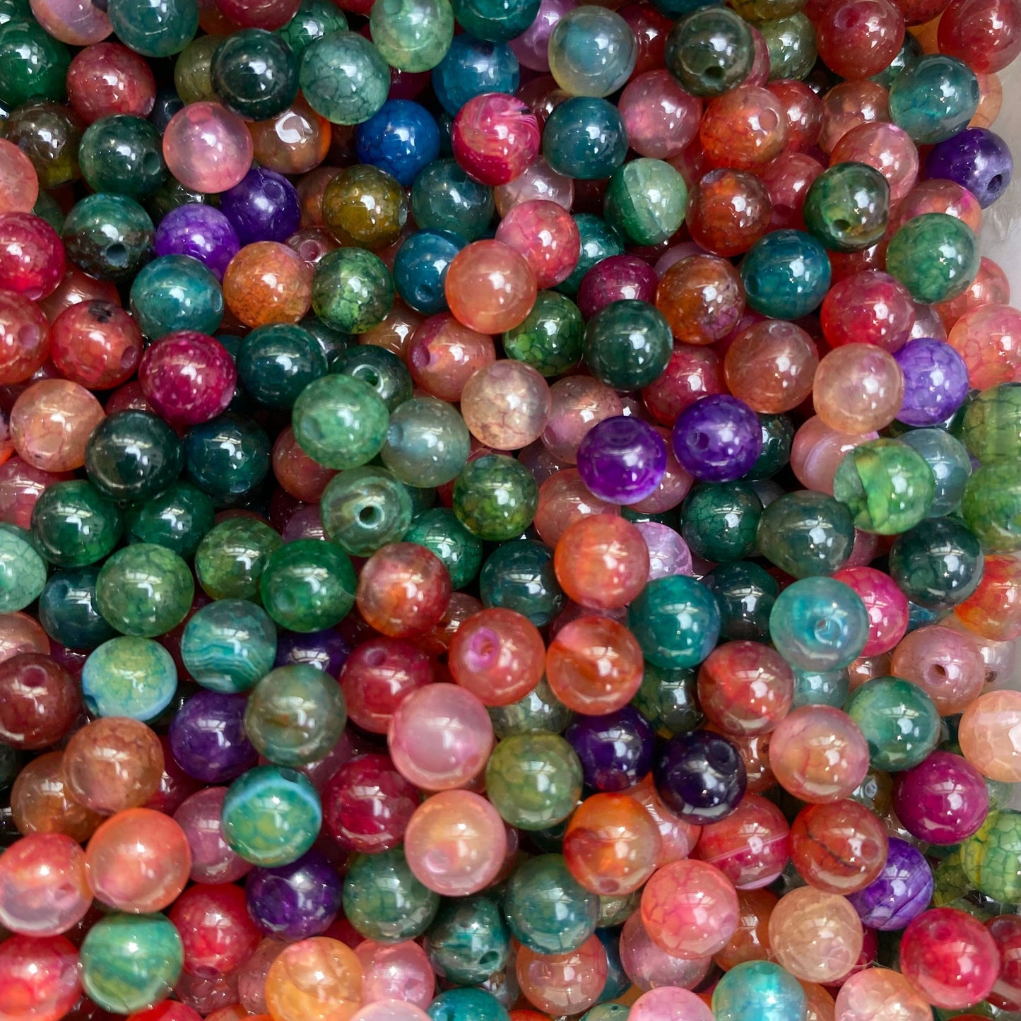【6 Strands≈12 Bracelets】Crystal Beads DIY Bag H Group 【Every order will go with the free needle(Random pick)