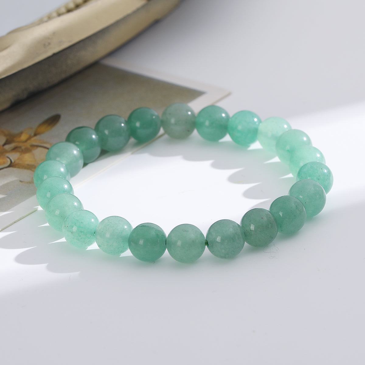 1pc/8mm Natural Crystal Beaded Bracelet Series