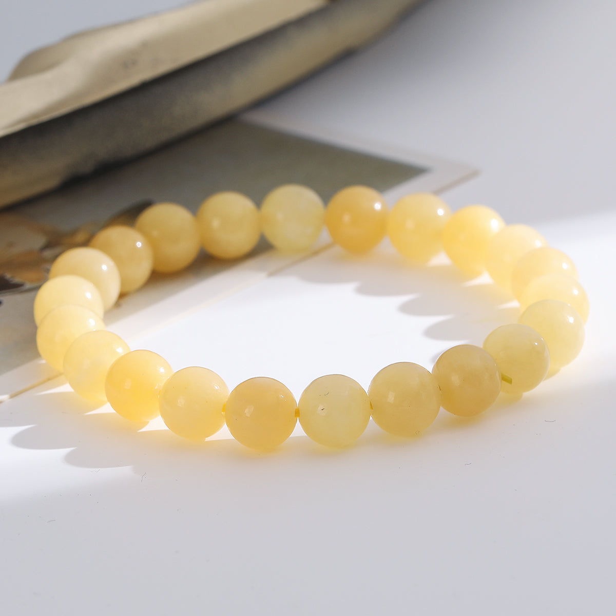 1pc/8mm Natural Crystal Beaded Bracelet Series