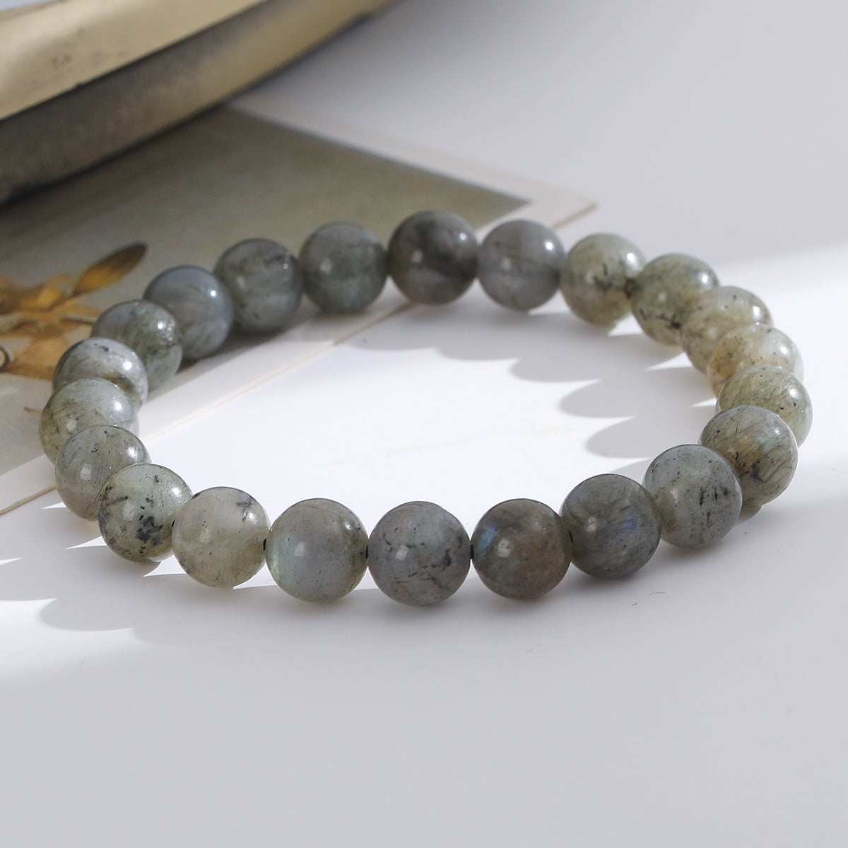 1pc/8mm Natural Crystal Beaded Bracelet Series