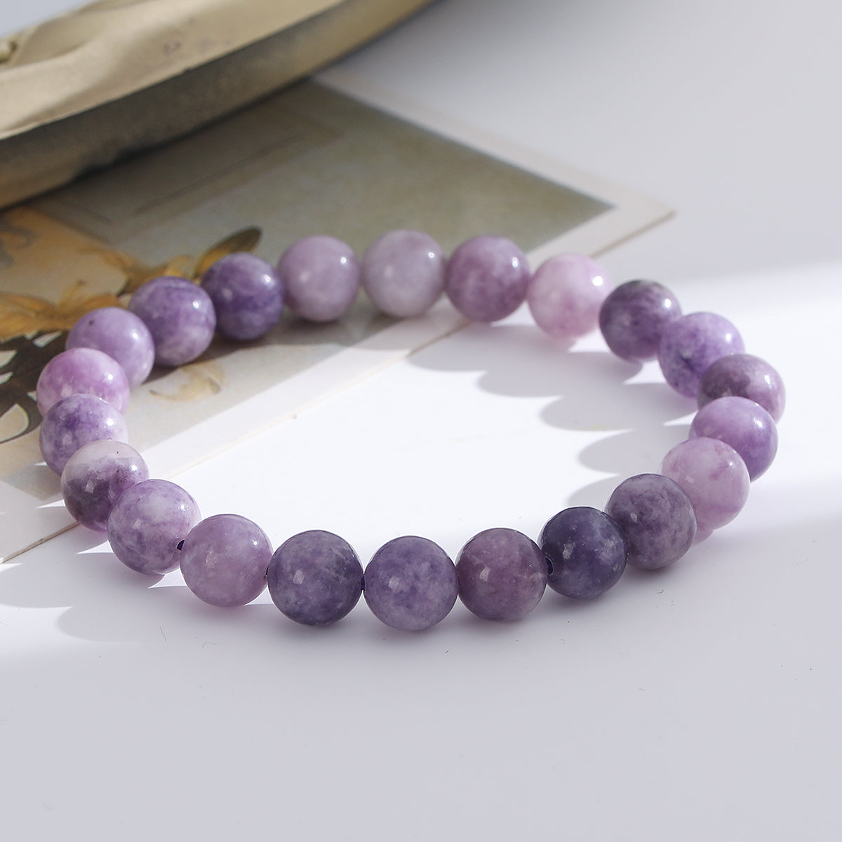 1pc/8mm Natural Crystal Beaded Bracelet Series