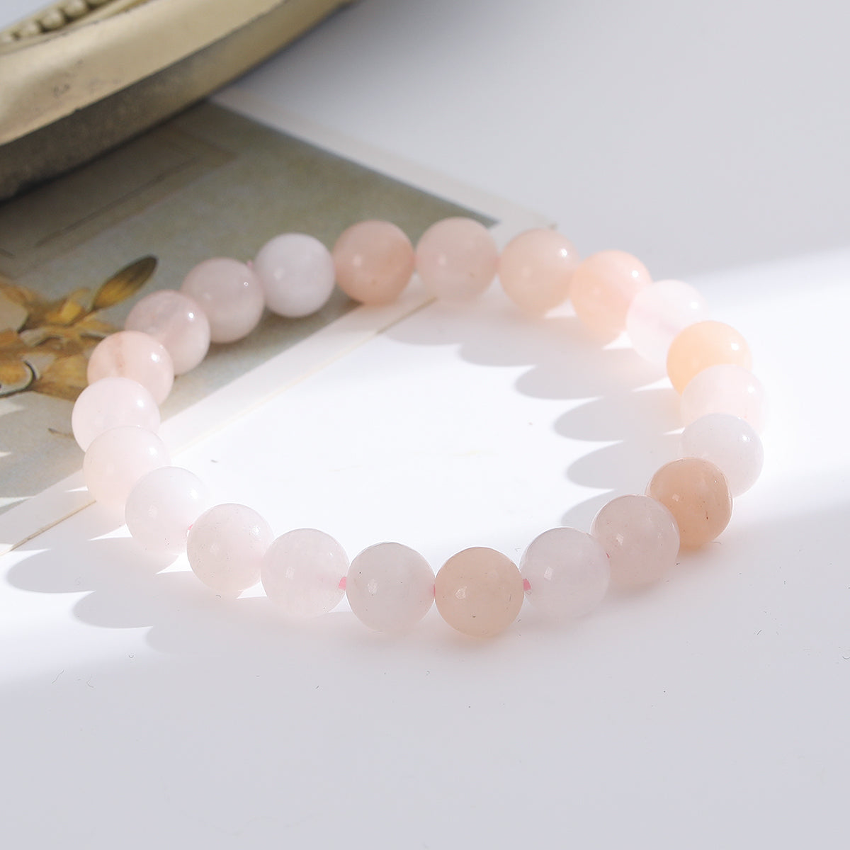 1pc/8mm Natural Crystal Beaded Bracelet Series