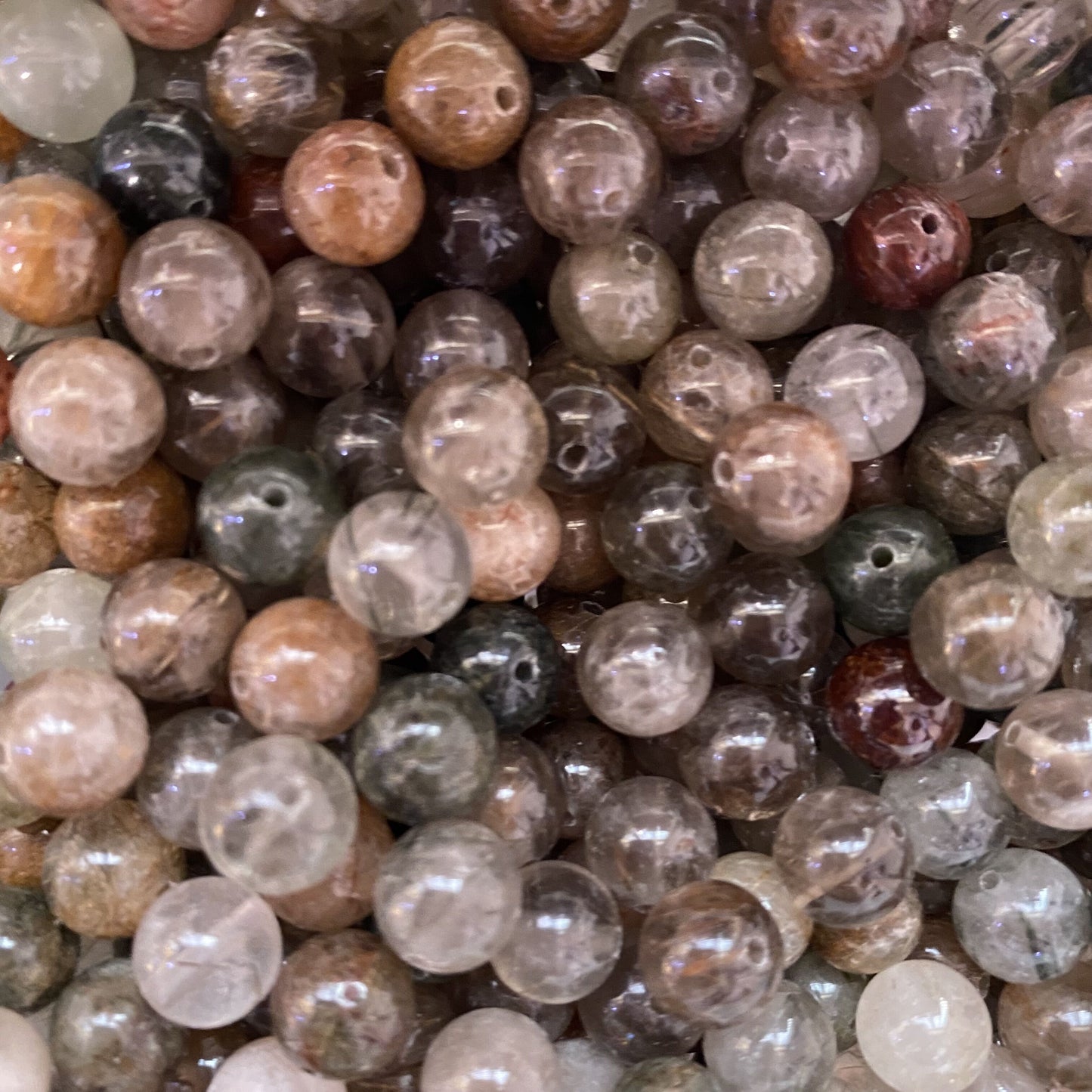 【1 Set=3 Strands】Crystal Beads DIY Bag A Group【Every order will go with the free needle(Random pick),string(Random pick)】