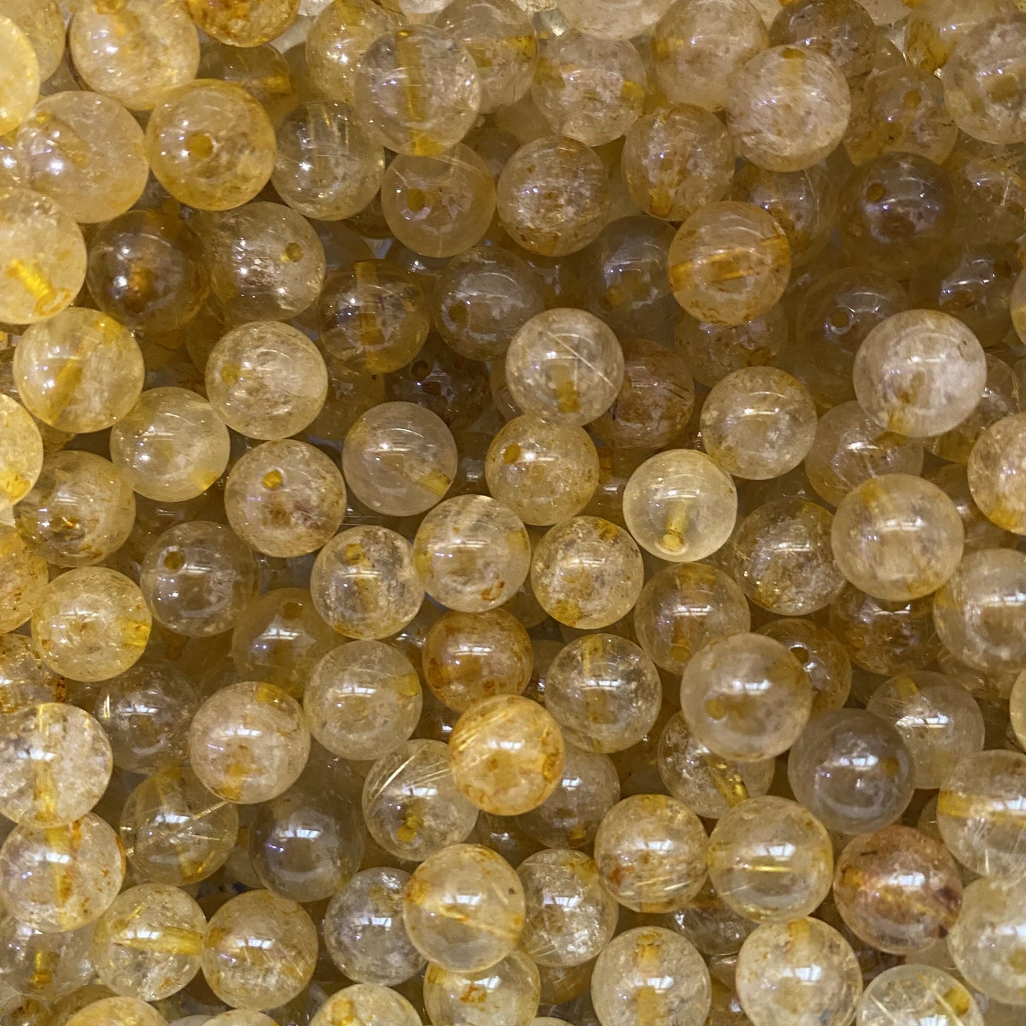 【1 Set=3 Strands】Crystal Beads DIY Bag A Group【Every order will go with the free needle(Random pick),string(Random pick)】