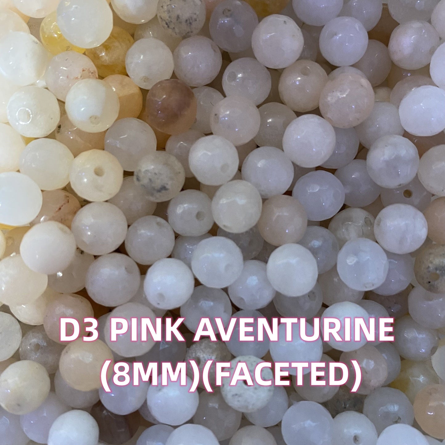 【1 Set=6 strands】D Group Crystal Faceted Beads DIY Bag 【Every order will go with the free needle(Random pick),string(Random pick)】