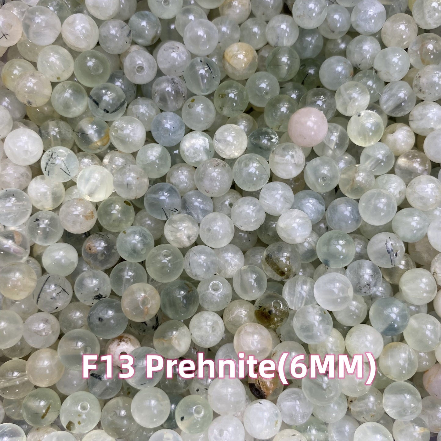 【1 Set=3 strands】Crystal 6MM Beads DIY Bag F Group 【Every order will go with the free needle(Random pick),string(Random pick)】