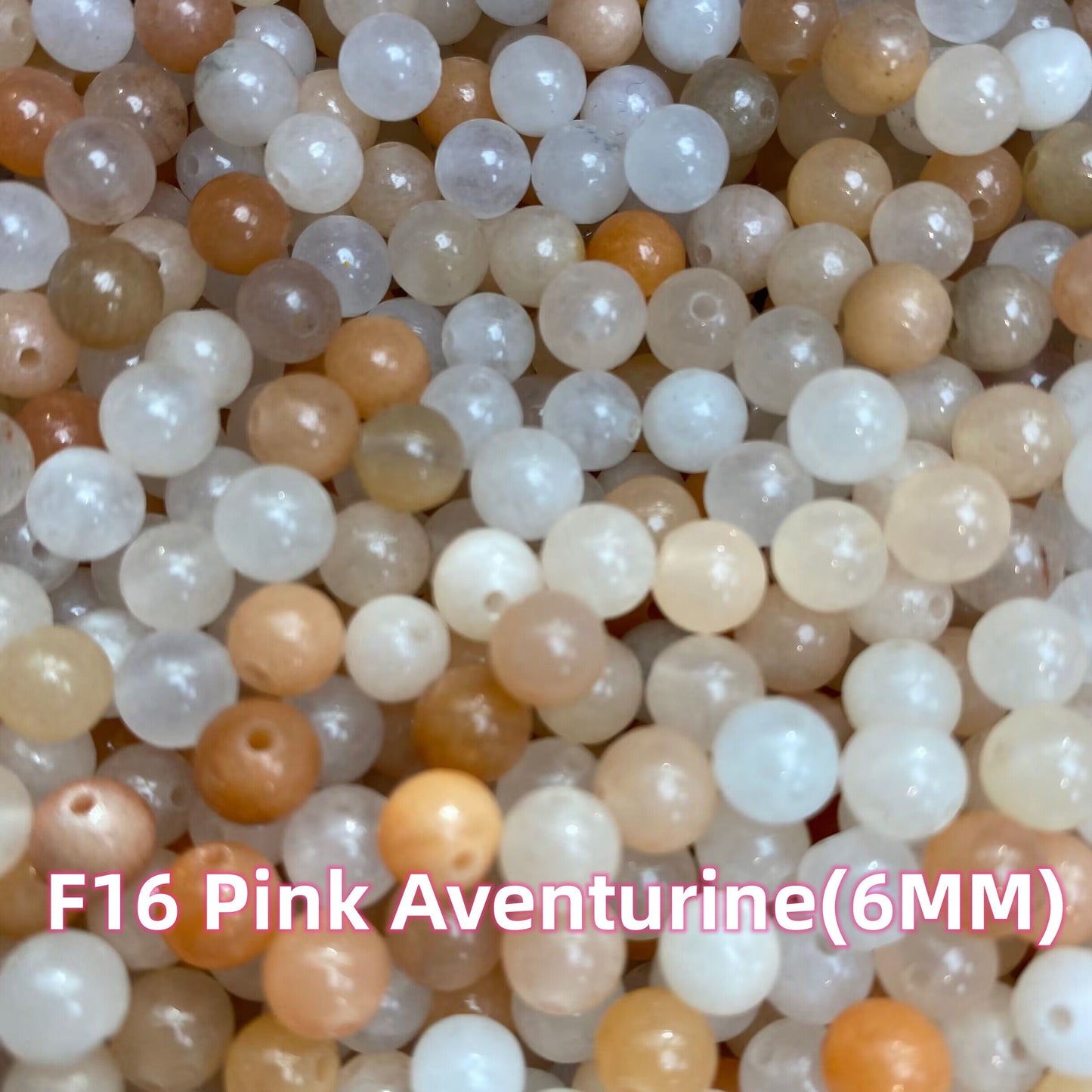 【1 Set=3 strands】Crystal 6MM Beads DIY Bag F Group 【Every order will go with the free needle(Random pick),string(Random pick)】