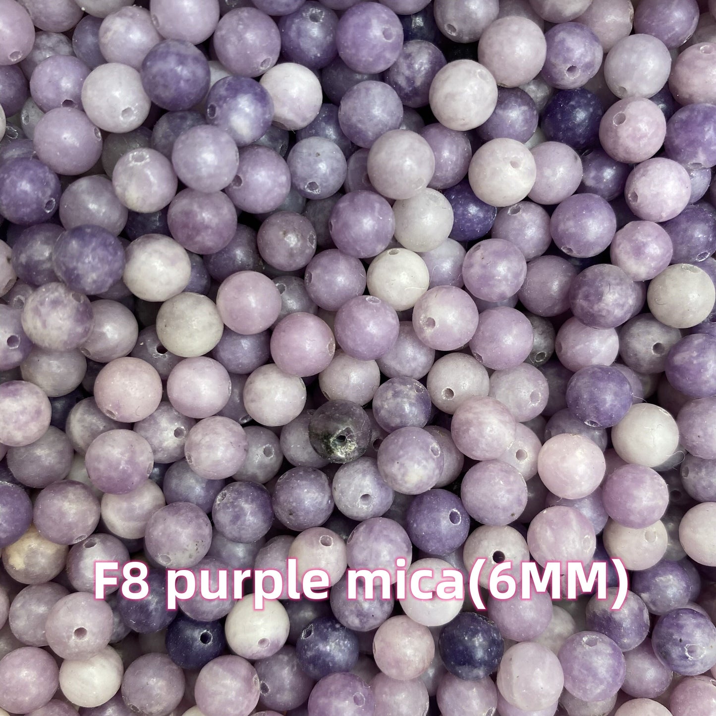 【1 Set=3 strands】Crystal 6MM Beads DIY Bag F Group 【Every order will go with the free needle(Random pick),string(Random pick)】