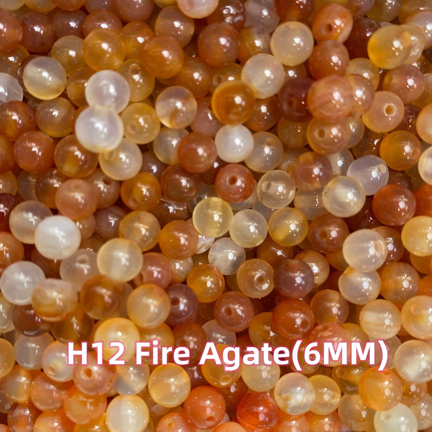 【6 Strands≈12 Bracelets】Crystal 6MM Beads DIY Bag H Group 【Every order will go with the free needle(Random pick),string(Random pick)】
