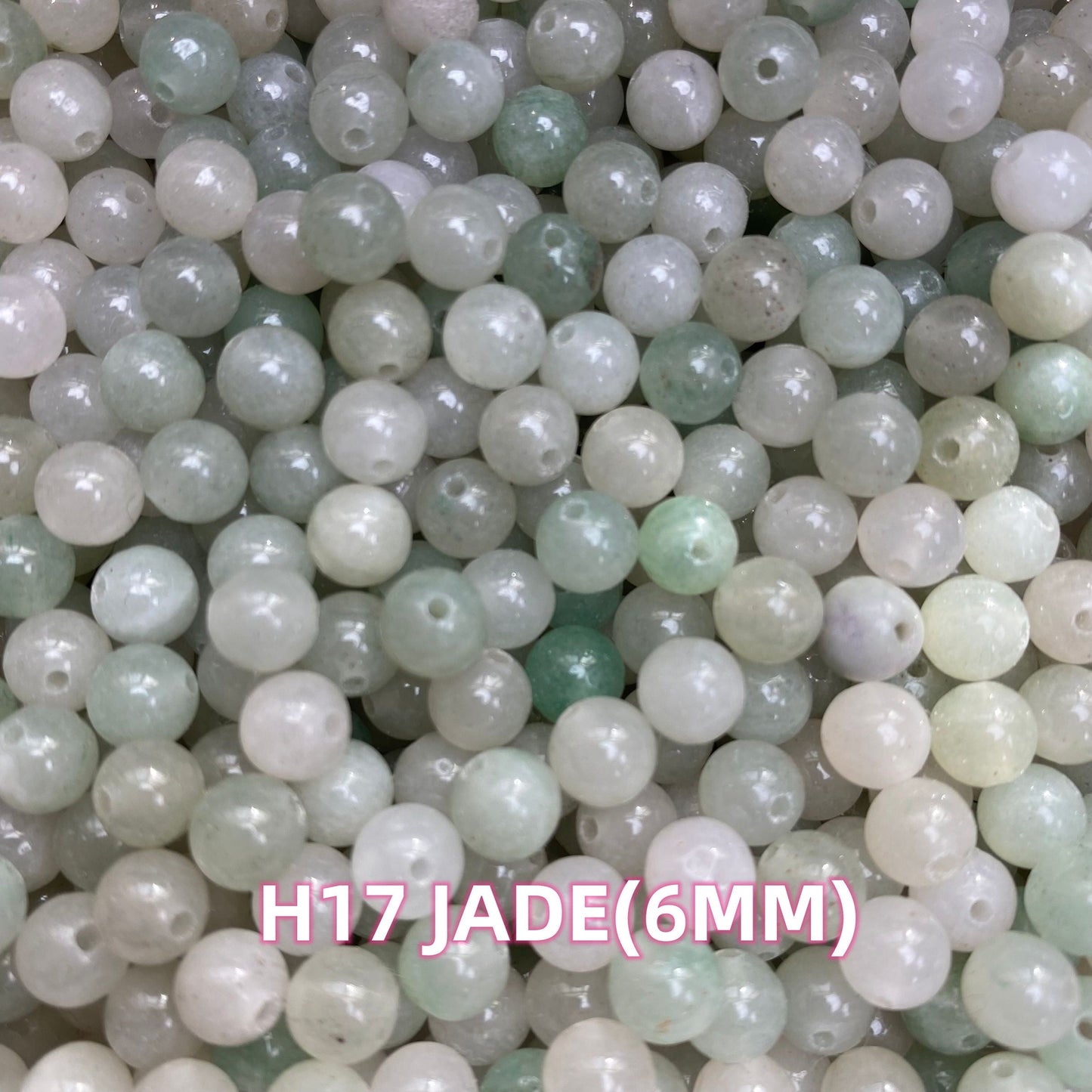 【6 Strands≈12 Bracelets】Crystal 6MM Beads DIY Bag H Group 【Every order will go with the free needle(Random pick),string(Random pick)】
