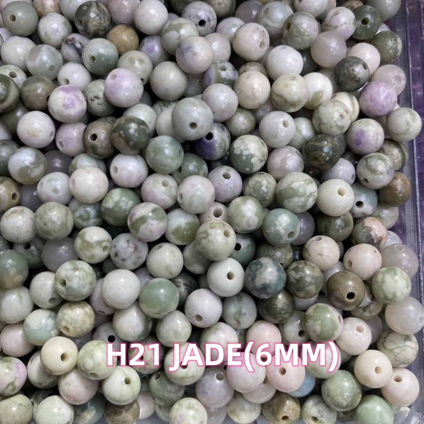 【6 Strands≈12 Bracelets】Crystal 6MM Beads DIY Bag H Group 【Every order will go with the free needle(Random pick),string(Random pick)】