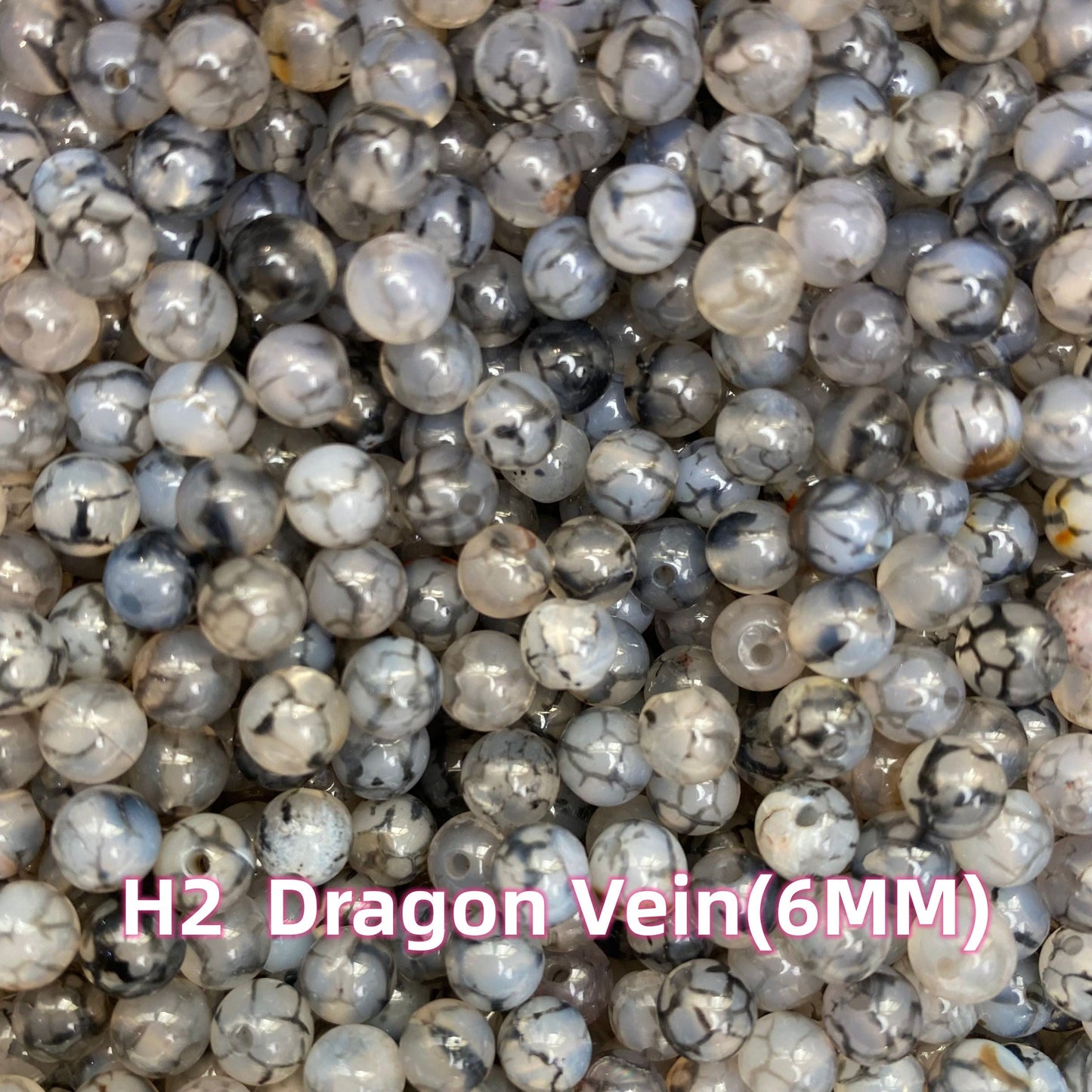 【6 Strands≈12 Bracelets】Crystal 6MM Beads DIY Bag H Group 【Every order will go with the free needle(Random pick),string(Random pick)】
