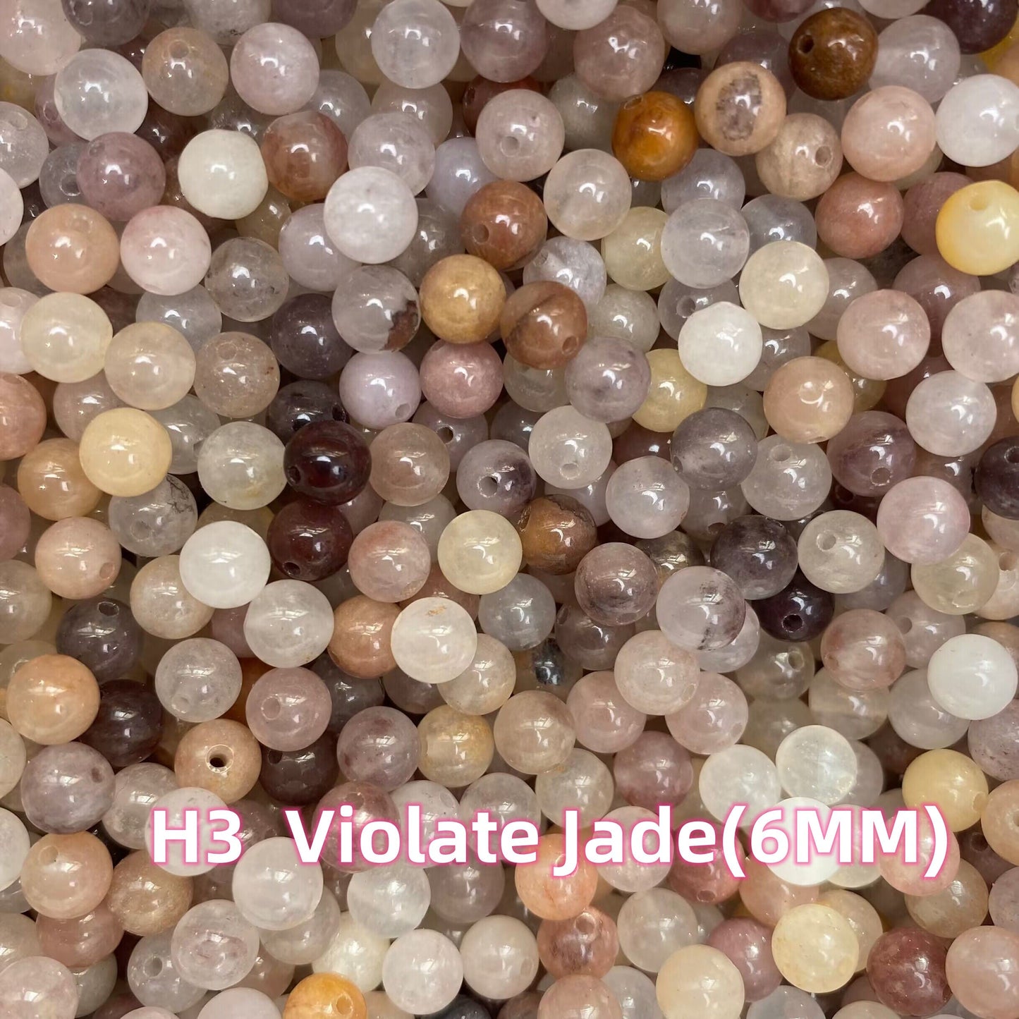 【6 Strands≈12 Bracelets】Crystal 6MM Beads DIY Bag H Group 【Every order will go with the free needle(Random pick),string(Random pick)】