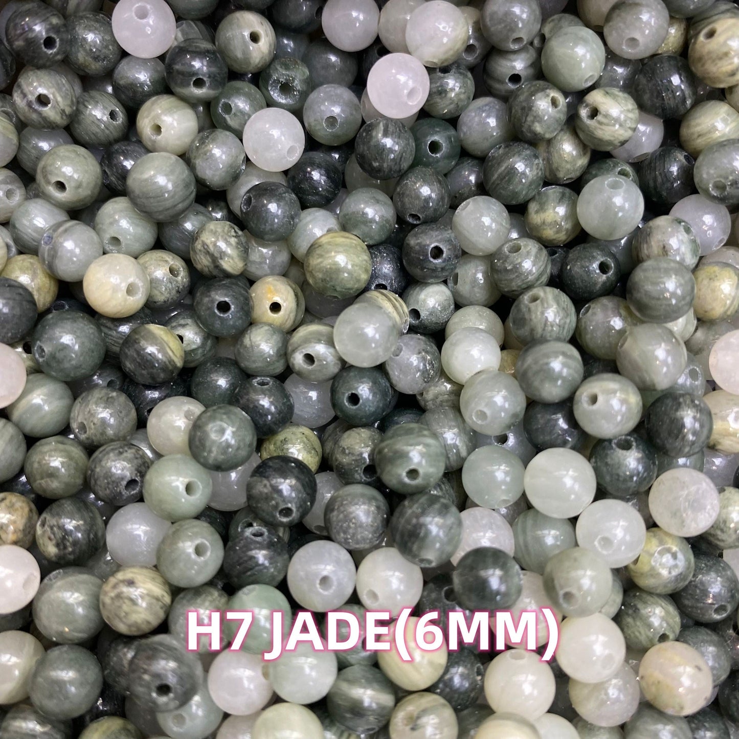 【6 Strands≈12 Bracelets】Crystal 6MM Beads DIY Bag H Group 【Every order will go with the free needle(Random pick),string(Random pick)】