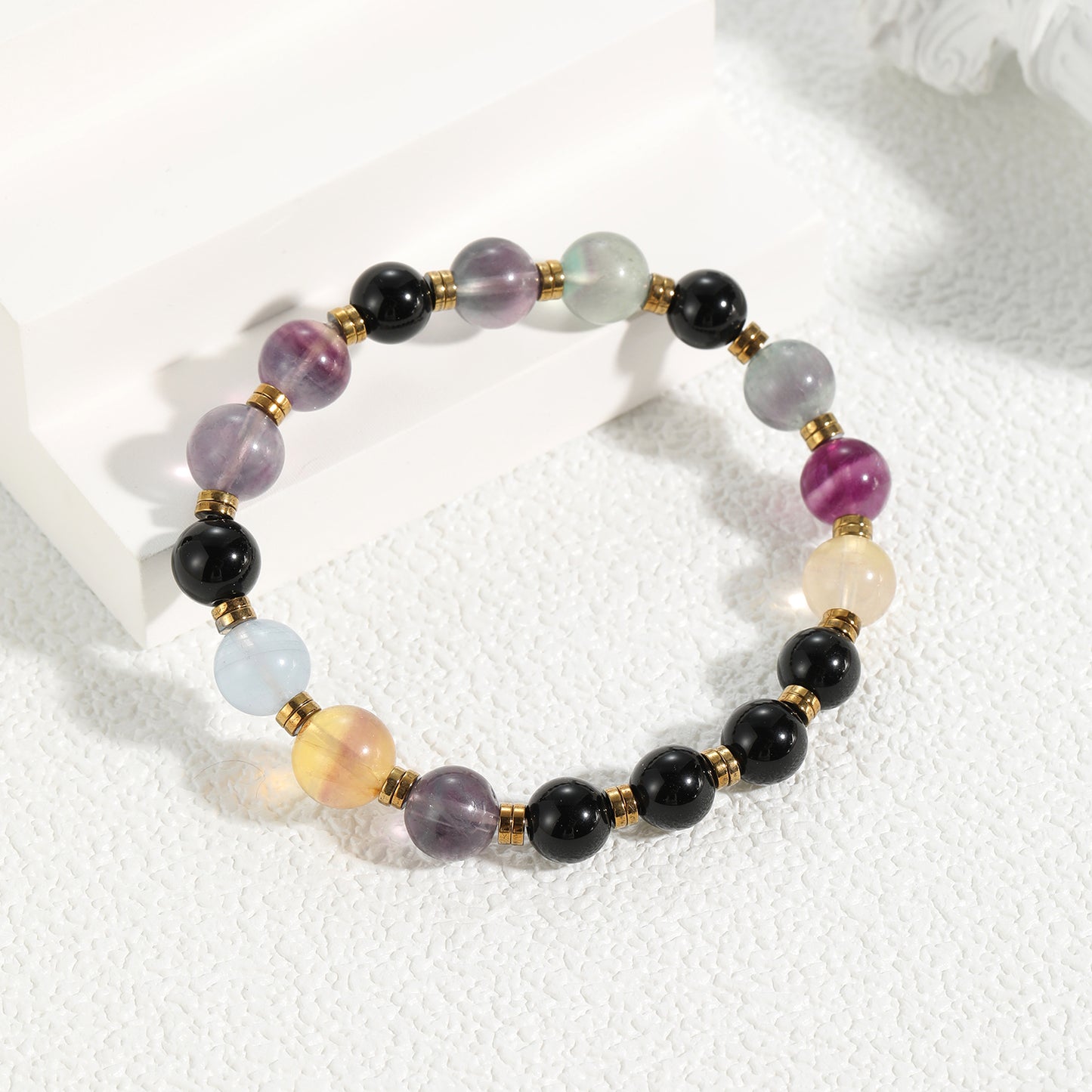 Natural Crystal Fluorite Bracelet Series