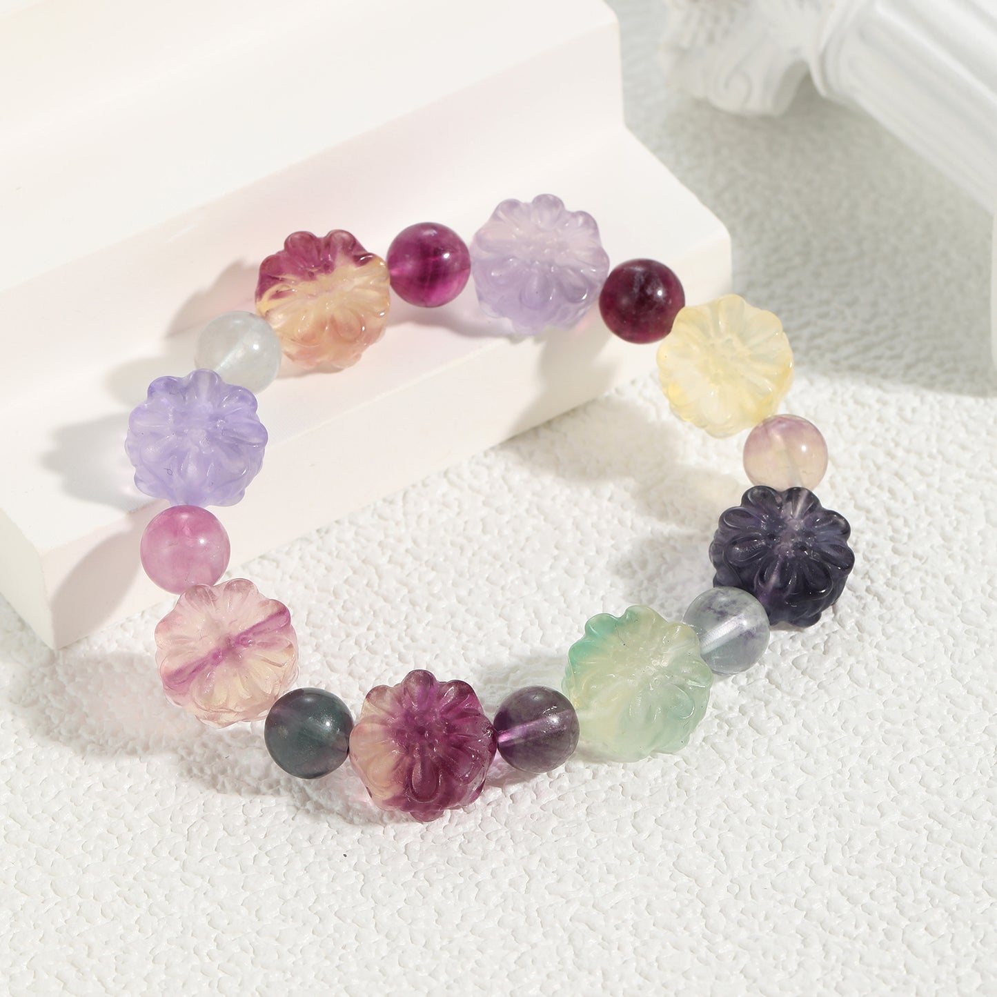 Natural Crystal Fluorite Bracelet Series