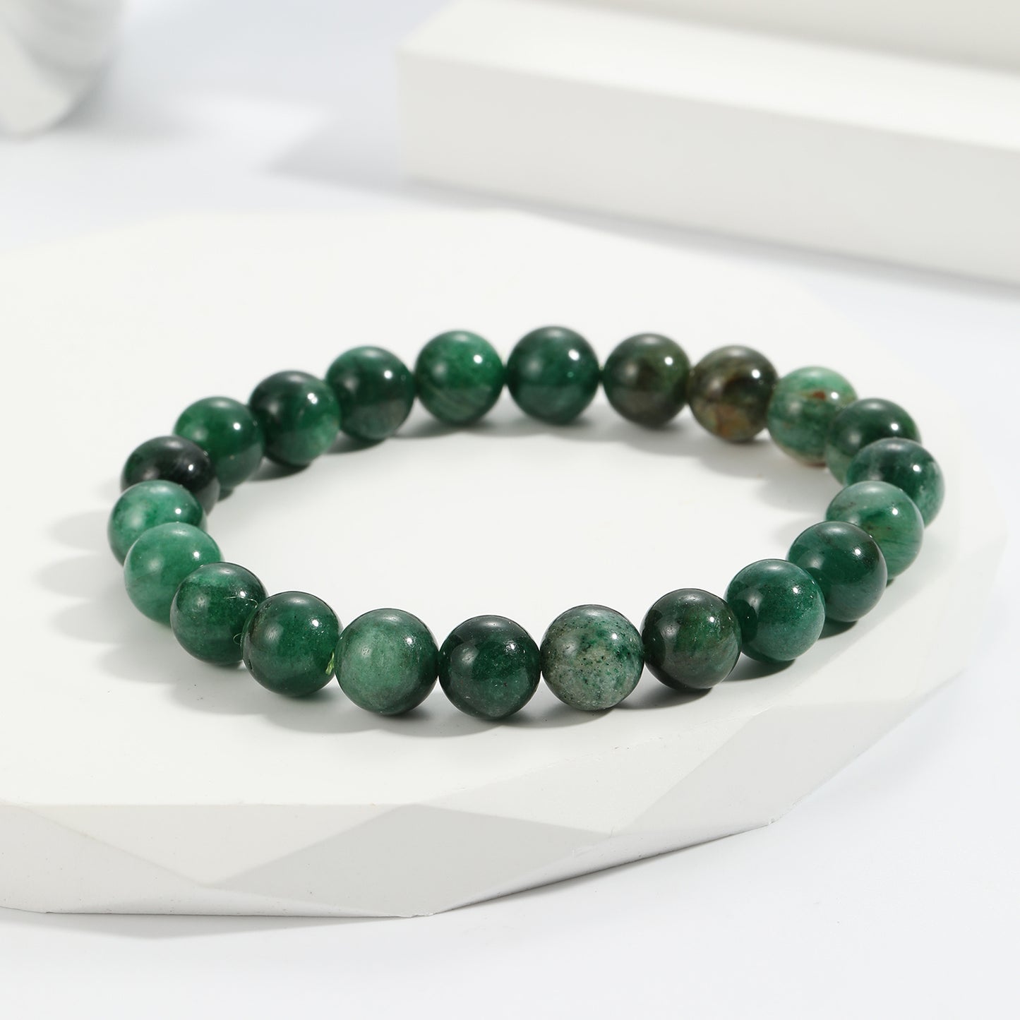 1pc/8mm Natural Crystal Beaded Bracelet Series