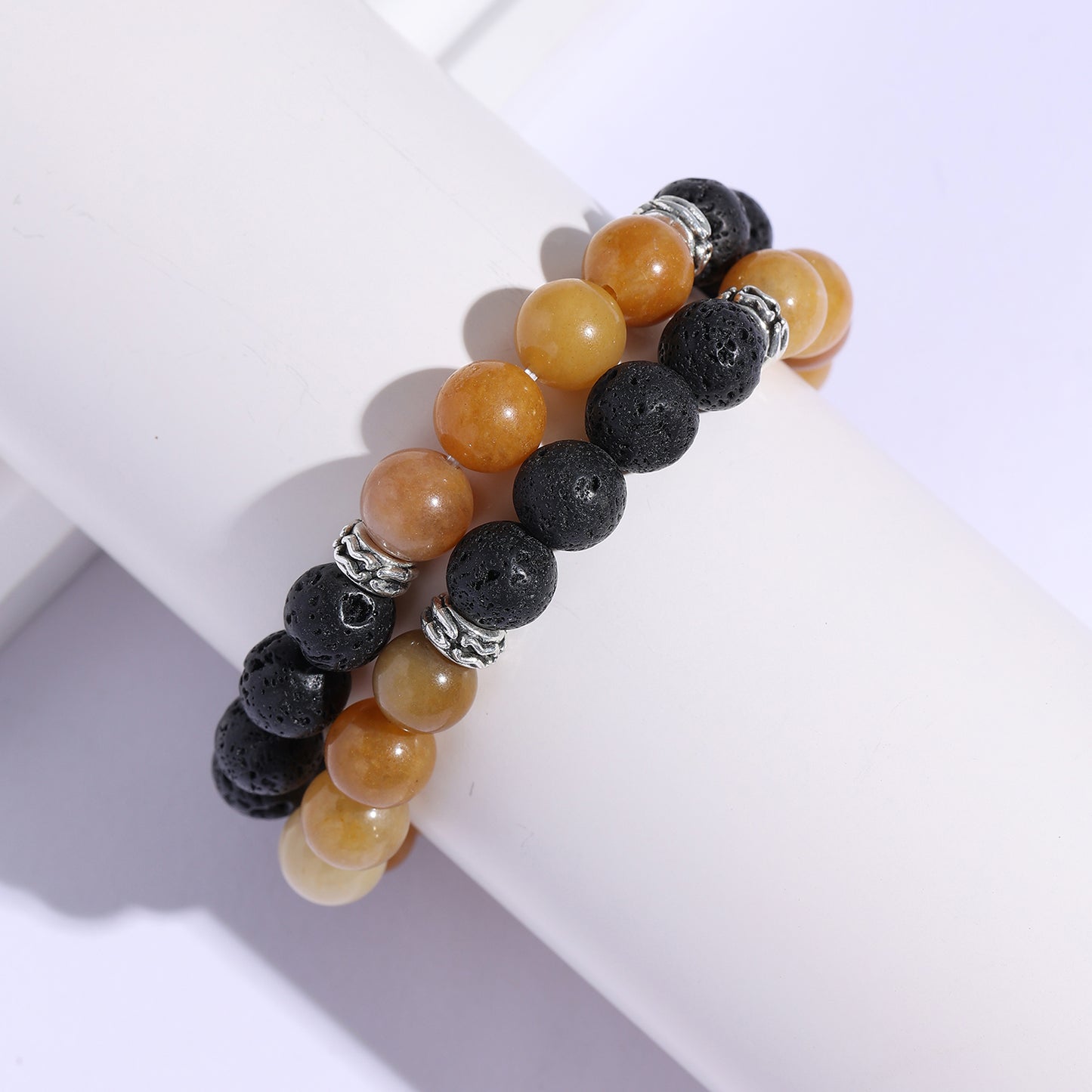 Multi-layer Natural Crystal Stone Beaded Bracelet Series 8mm