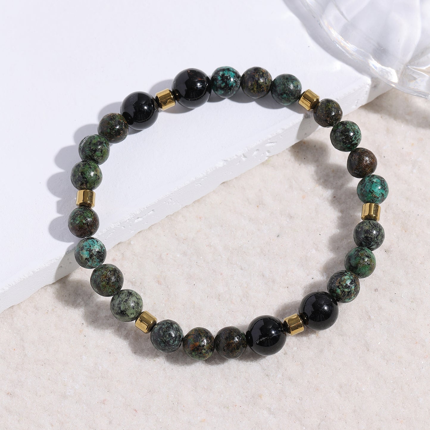 1pc Natural Crystal Stone Beaded Bracelet Series