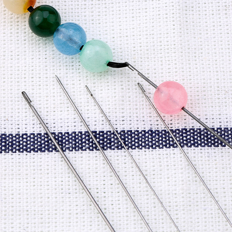 Professional long steel beading needle