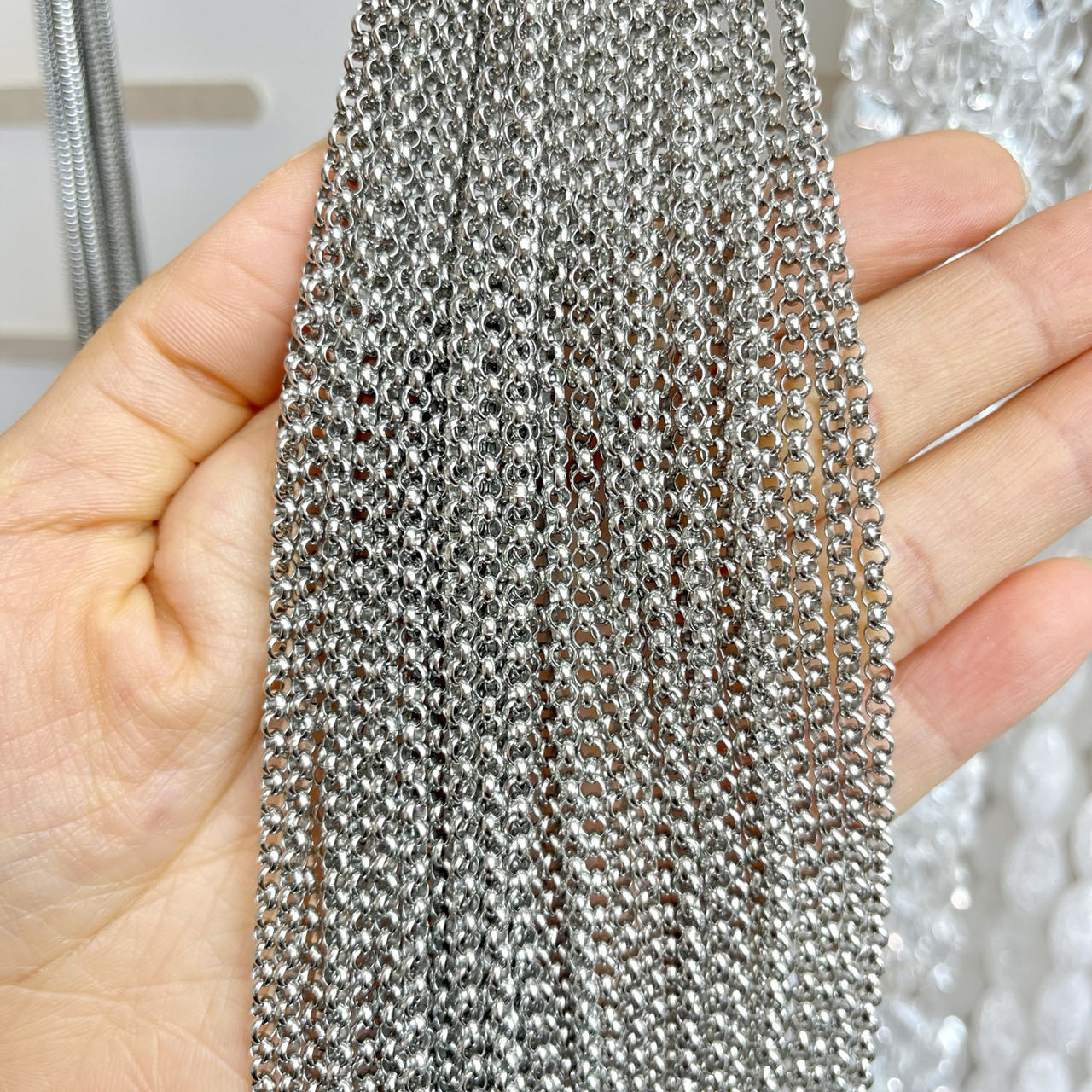 Stainless Steel Charm Gorgeous DIY Chain Approximately 40'' Jewelry Making