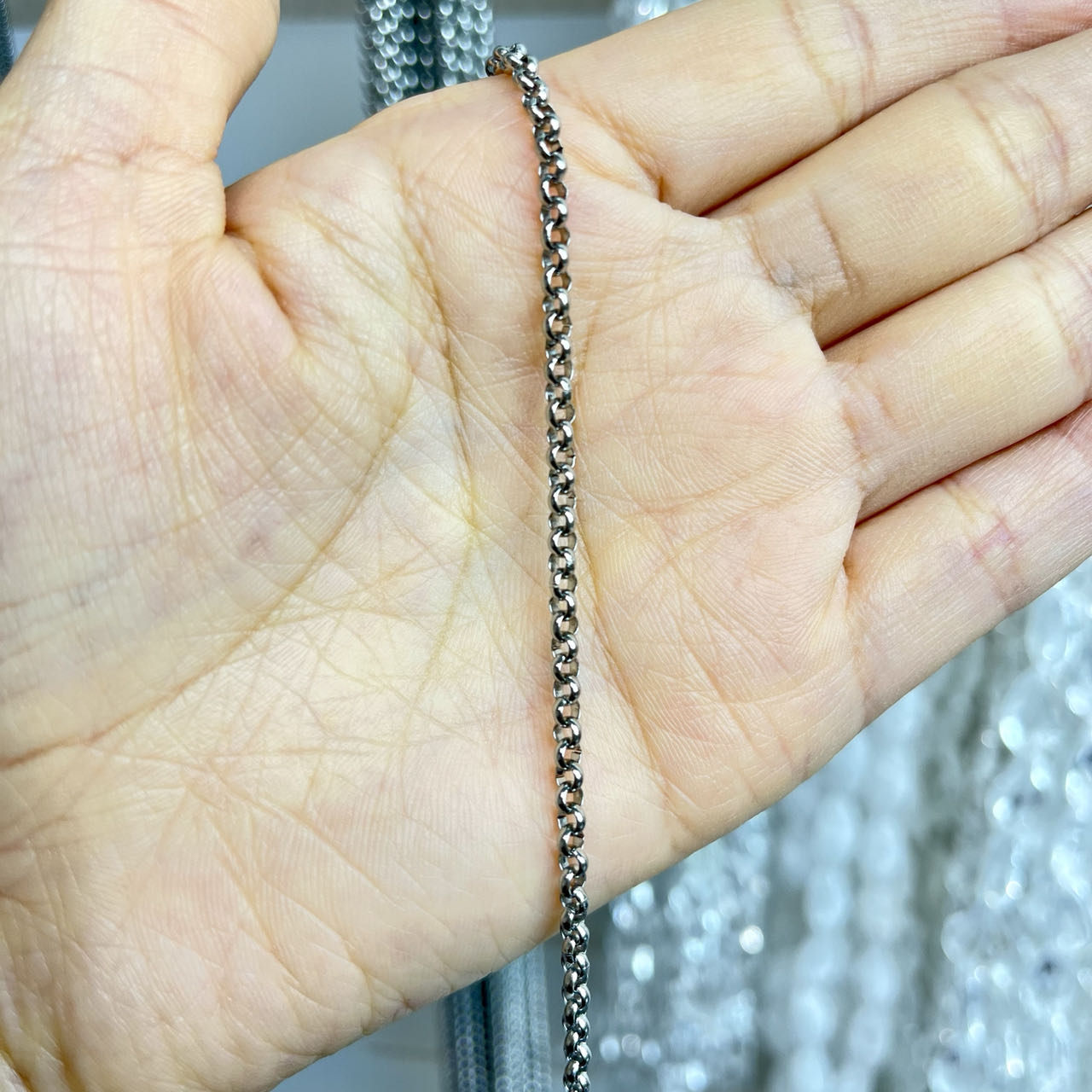 Stainless Steel Charm Gorgeous DIY Chain Approximately 40'' Jewelry Making