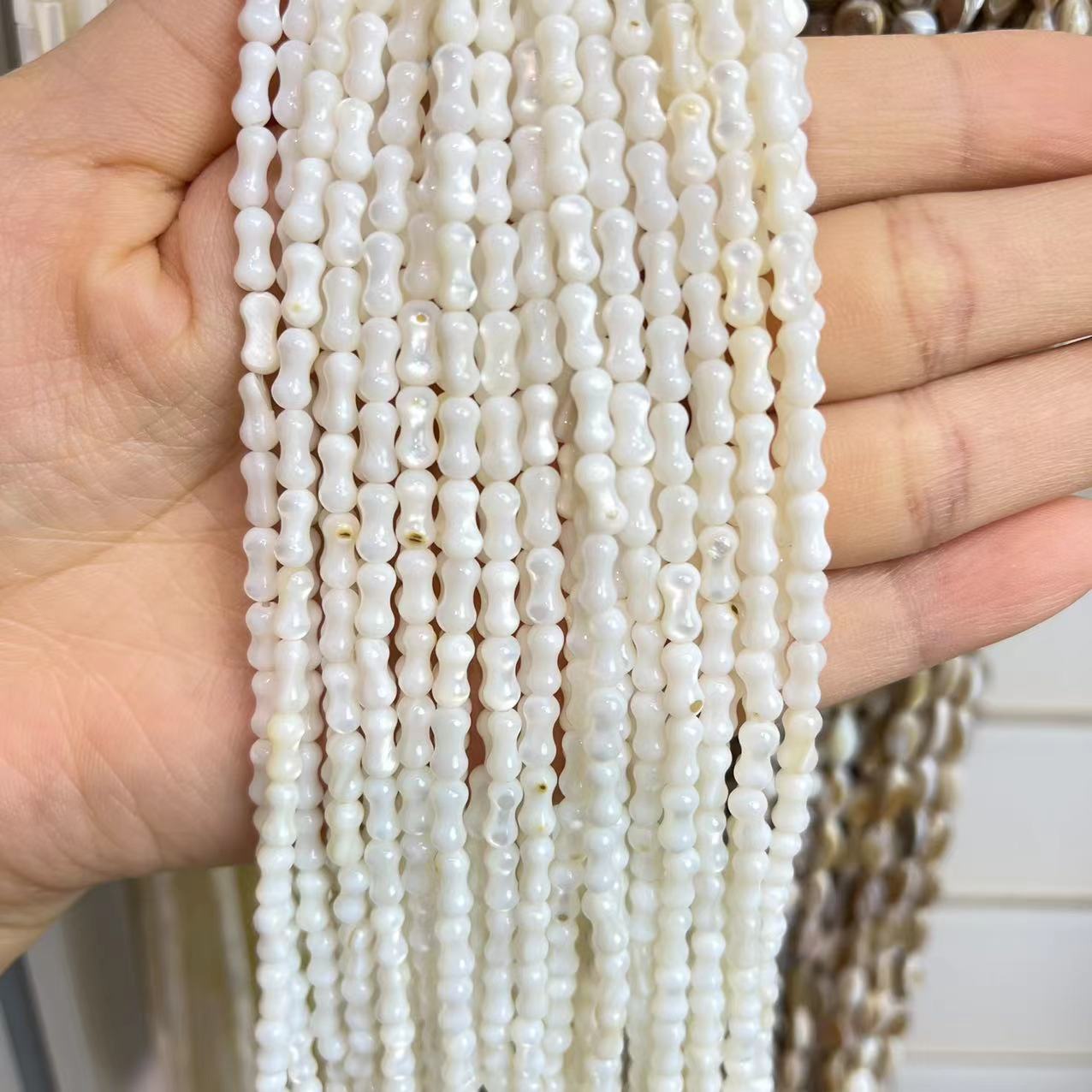 Natural Freshwater Shell Beads High Quality Loose Beads for Jewelry Making DIY Necklace Bracelet Anklet 15"-15.5" Strand