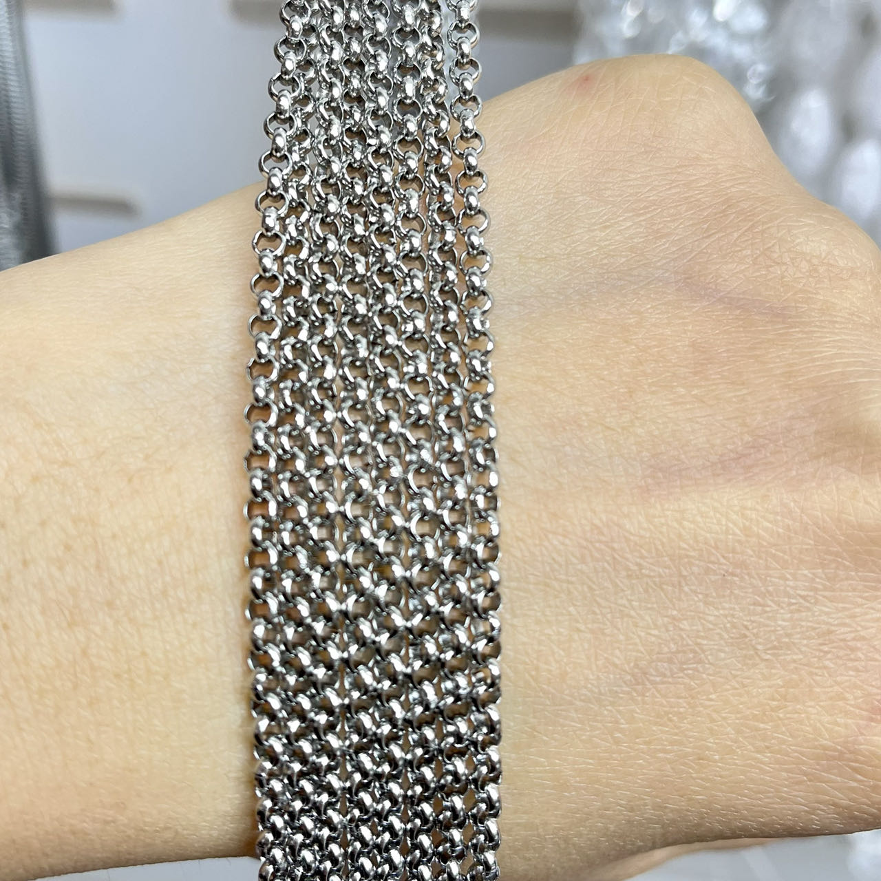 Stainless Steel Charm Gorgeous DIY Chain Approximately 40'' Jewelry Making