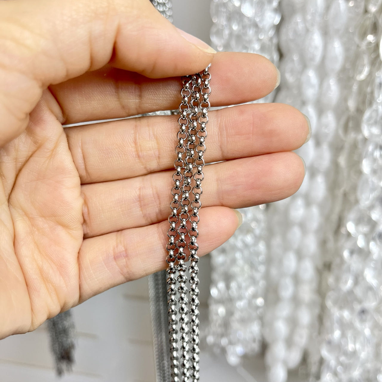 Stainless Steel Charm Gorgeous DIY Chain Approximately 40'' Jewelry Making