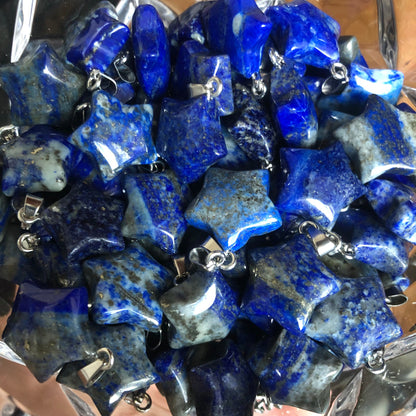 $2 Bulksale Star Shapes Natural Crystal Pendants