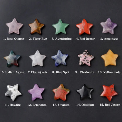 $2 Bulksale Star Shapes Natural Crystal Pendants