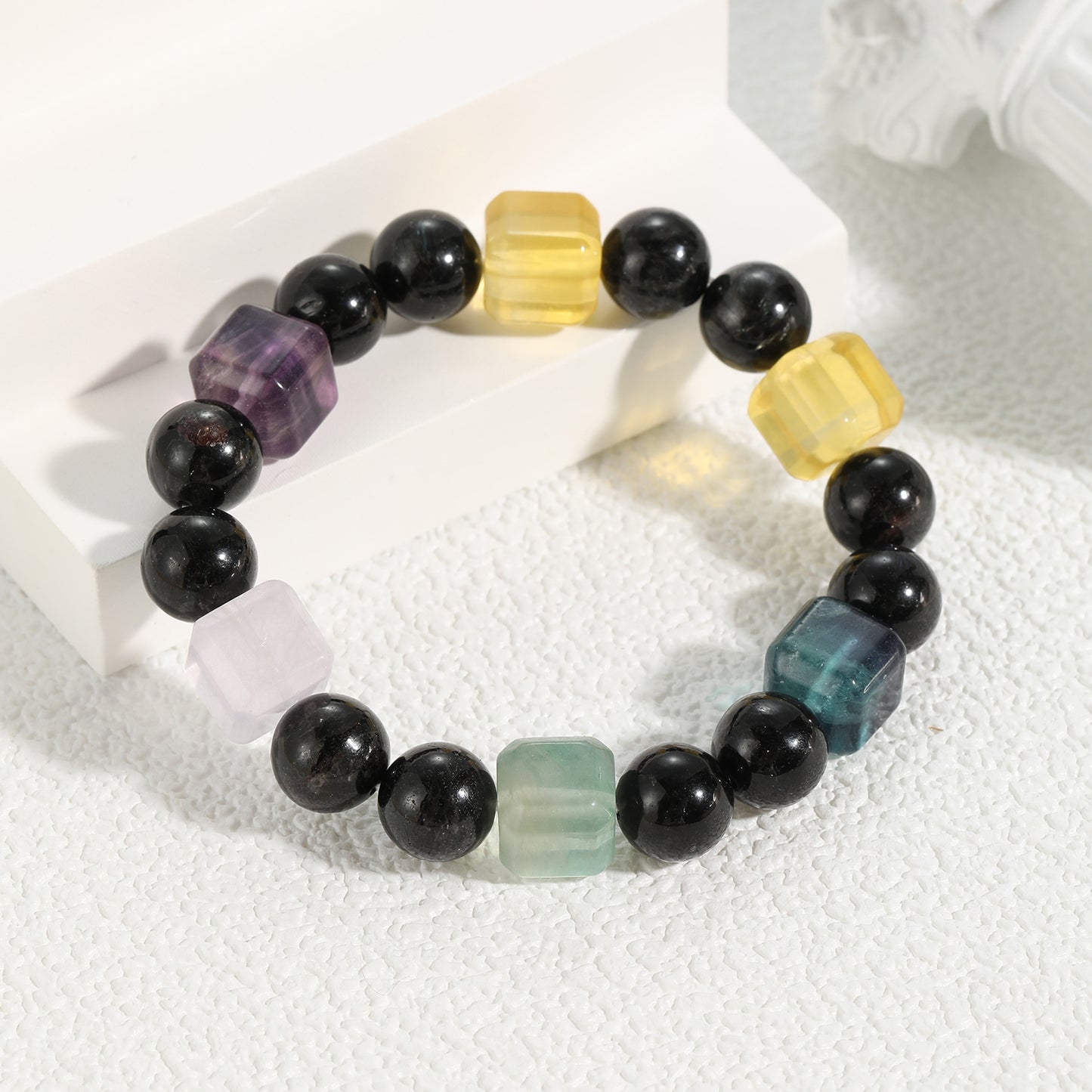 Natural Crystal Fluorite Bracelet Series
