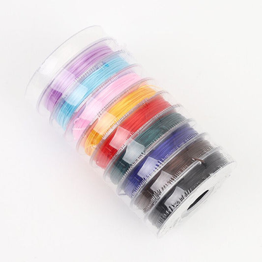 10 Rolls Stretchy String for Bracelets Making and Beading