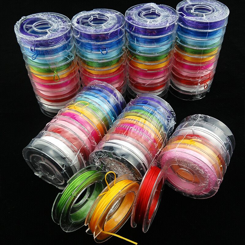 10 Rolls Stretchy String for Bracelets Making and Beading