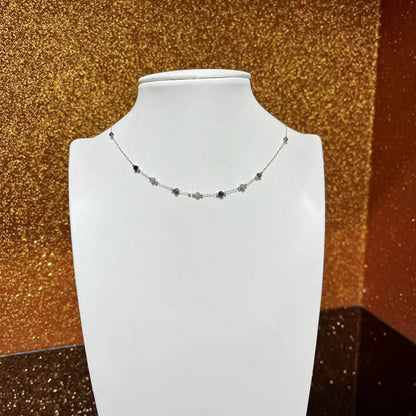 Dainty Adjustable Choker Necklace Star Heart Beads Necklace Chain Length 15"+2"