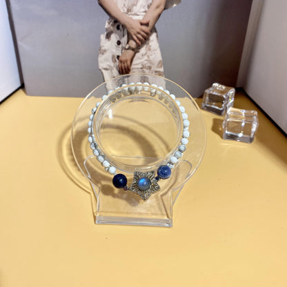 2-Layered Howlite Bracelet Making Kit Star Bracelet DIY Craft Kit(Howlite&Star Accesorries) with Tutorial Link