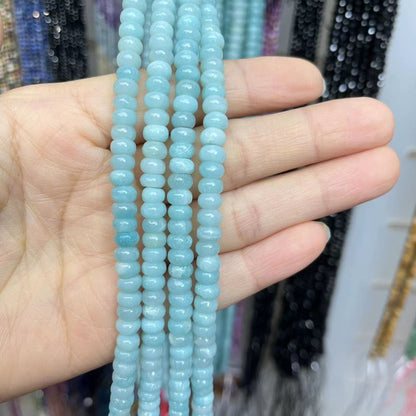 Natural A grade Amazonite Donuts Shape beads 15" Strand Beads 6MM 8MM