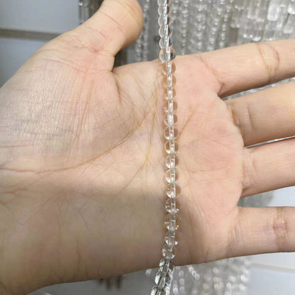 Natual Clear Quartz Round Shape Beads 15'' Strand 4.5x4.5MM 5x5MM