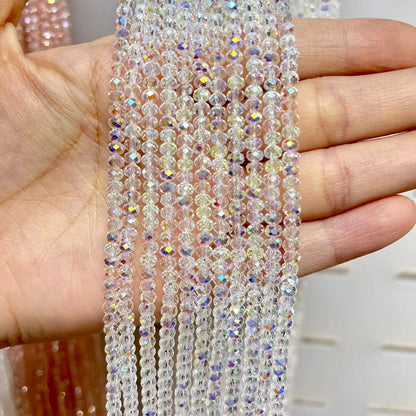 High Quality Man Made Sparkly Crystal Beads 18" Strands Beads 3MM