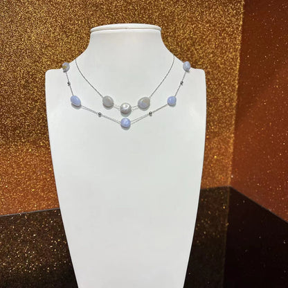 Dainty Adjustable Choker Necklace Star Heart Beads Necklace Chain Length 15"+2"
