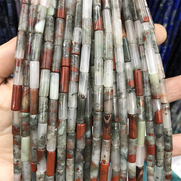 Natural Material Long Tube Beads Series  15-15.5" Strands
